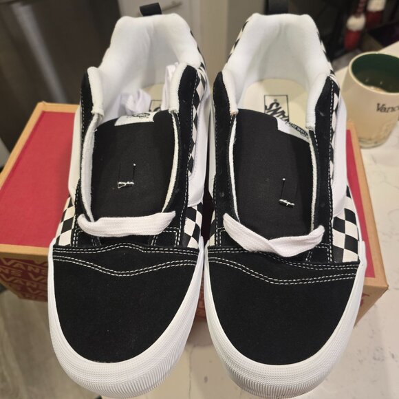 Vans Knu Skool Black White VN000D22BPB Sneaker Shoe Trainer Checkerboard SZ 10.5 - Picture 4 of 12